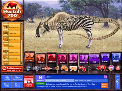 a scene from the Switch Zoo app